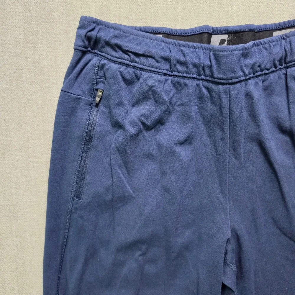 Russell Athletic Joggers Mens Large Navy Blue Zipper Pockets Performance Pants